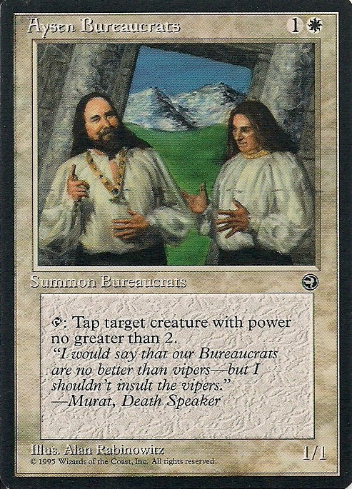 AYSEN BUREAUCRATS, Magic -The Gathering-, Ausgabe / Set / Serie Heimatländer (Homelands) 1995