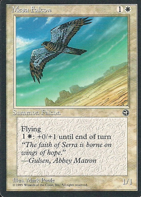 MESA FALCON, Magic -The Gathering-, Ausgabe / Set / Serie Heimatländer (Homelands) 1995