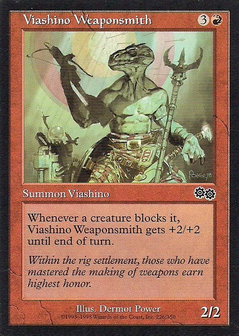 VIASHINO WEAPONSMITH, Magic -The Gathering-, Ausgabe / Set / Serie Urzas Saga (Urza´s Saga) 1998