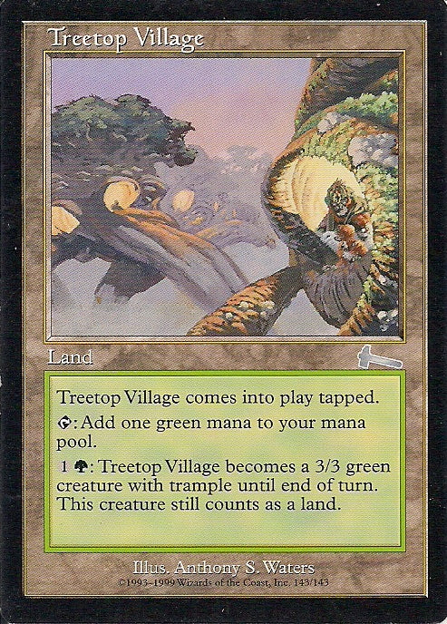 TREETOP VILLAGE, Magic -The Gathering-, Ausgabe / Set / Serie Urzas Vermächtnis (Urza´s Legacy) 1999