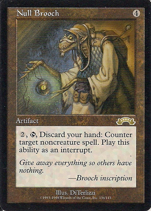 NULL BROOCH, Magic -The Gathering-, Ausgabe / Set / Serie Exodus (Exodus) 1998