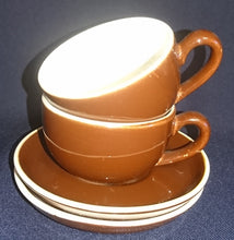 Lade das Bild in den Galerie-Viewer, 2er Set 2er MOCCAGEDECKE - Keramik / Steingut, Weißer Rand Einfärbiges Dekor
