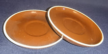 Lade das Bild in den Galerie-Viewer, 2er Set 2er MOCCAGEDECKE - Keramik / Steingut, Weißer Rand Einfärbiges Dekor
