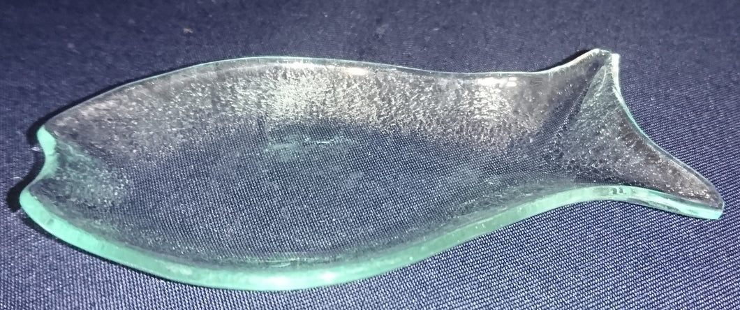 ABLAGESCHÄLCHEN - Hartglas, Klares Fischform Dekor