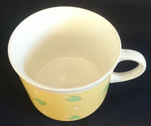 Lade das Bild in den Galerie-Viewer, 2er KAFFEEGEDECK - Porzellan, Blätter Punkte Abstrakt Dekor
