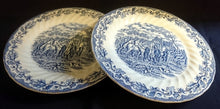 Lade das Bild in den Galerie-Viewer, SPEISETELLER &quot;Country Life&quot; - Keramik / Steingut (Fine Staffordshire Ware), Englisches Landleben Scenen Motiv Dekor, Hand graviert
