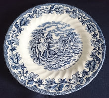 Lade das Bild in den Galerie-Viewer, 3er KAFFEEGEDECK &quot;Country Life&quot; - Keramik / Steingut (Fine Staffordshire Ware), Englisches Landleben Scenen Motiv Dekor, Hand graviert
