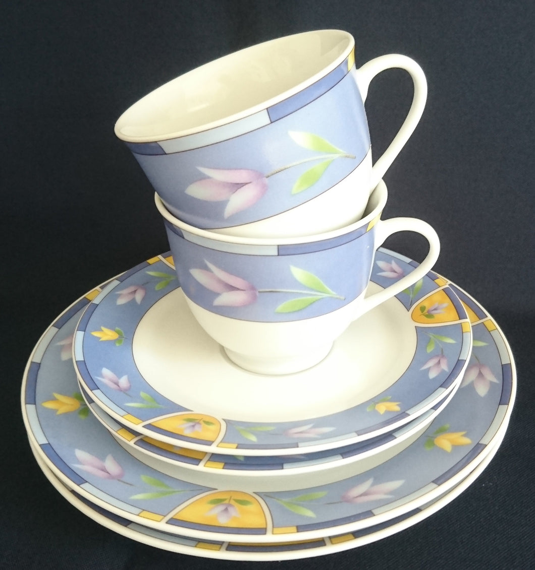 2er Set 3er KAFFEEGEDECKE 