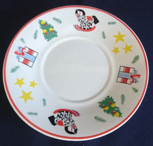 Lade das Bild in den Galerie-Viewer, 2er KAFFEEGEDECK &quot;Flirt&quot; - Porzellan, Weihnachten Advent Christ Tannenbaum Geschenke Sterne Schaukelpferd Zweige Linien Motiv Dekor
