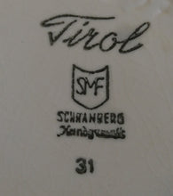 Lade das Bild in den Galerie-Viewer, 2er Set MILCHKÄNNCHEN &amp; ZUCKERDOSE OHNE DECKEL &quot;Tirol&quot; - Keramik / Steingut, Rosen Motiv Dekor, Handbemalt

