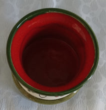 Lade das Bild in den Galerie-Viewer, 2er Set MILCHKÄNNCHEN &amp; ZUCKERDOSE OHNE DECKEL &quot;Tirol&quot; - Keramik / Steingut, Rosen Motiv Dekor, Handbemalt
