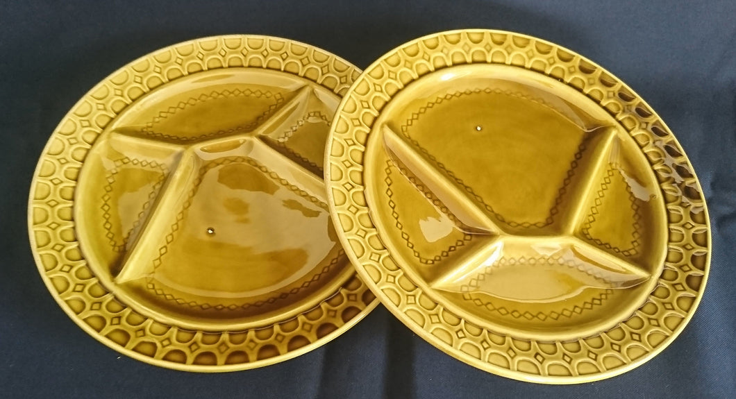 2er Set FOUNDUETELLER (4 Kammer) - Keramik / Steingut, Einfärbiges Glänzendes Dekor, 2. Wahl