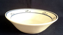 Lade das Bild in den Galerie-Viewer, 2er Set SUPPENTELLER &quot;Scandia Blue (Brickoven Stoneware)&quot; - Keramik / Steingut, Blumen Linien Streifen Dekor
