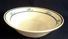 Lade das Bild in den Galerie-Viewer, 2er Set SUPPENTELLER &quot;Scandia Blue (Brickoven Stoneware)&quot; - Keramik / Steingut, Blumen Linien Streifen Dekor
