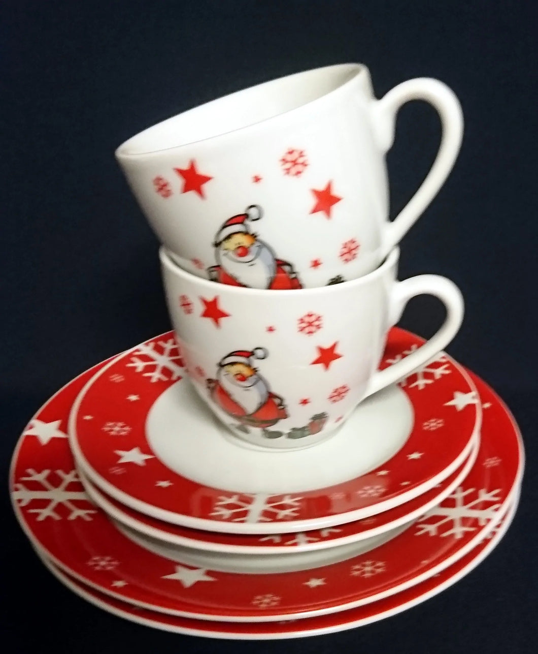 2er Set 3er KAFFEEGEDECKE 