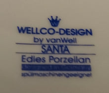 Lade das Bild in den Galerie-Viewer, 2er Set 3er KAFFEEGEDECKE &quot;Santa&quot; - Porzellan, Weihnachtsmann Nikolaus Sterne Schneeflocken Geschenke Motiv Dekor
