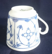 Lade das Bild in den Galerie-Viewer, 3er KAFFEEGEDECK - Porzellan, Klassisch Style, Indisch Blau Strohblume Dekor
